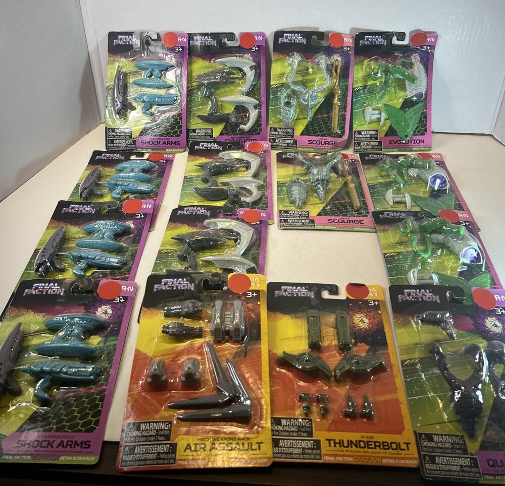Final Faction Weapons Pack Lot Shock Arms Evolution Synthoid Scourge - Lot Of 15